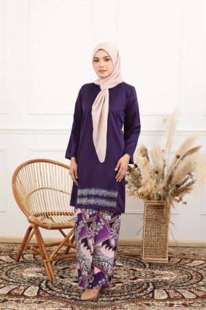 Maya Kurung Pahang Purple