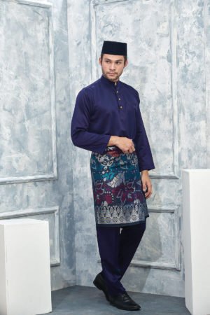 Baju Melayu BinLaden Dark Purple