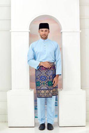 Bilal Baju Melayu Baby Blue