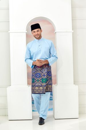 Bilal Baju Melayu Baby Blue