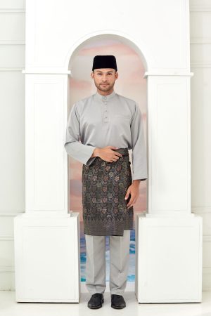 Bilal Baju Melayu Grey