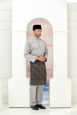 Bilal Baju Melayu Grey