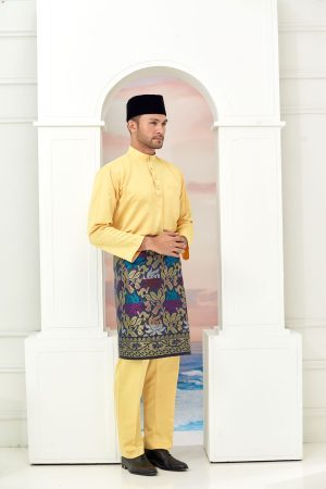 Bilal Baju Melayu Yellow Mustard
